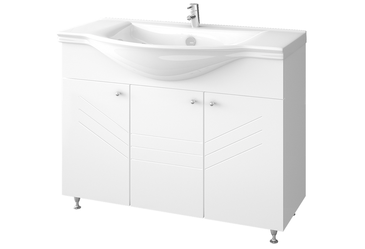 Παρουσιάζει το έπιπλο μπάνιου